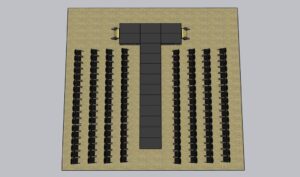 Top view, Catwalk Staging