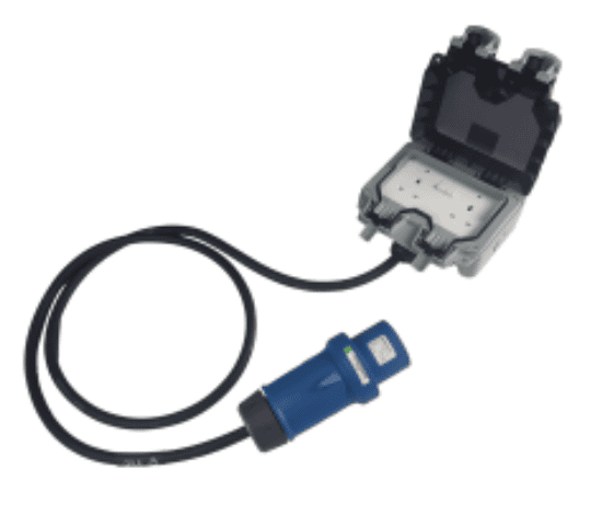 32/1 In & Thru to Waterproof Double socket